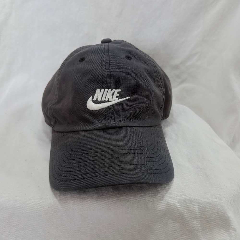 Nike Heritage 86 Hat Mens OSFM Black Good Vintage Faded Dad Cap Strapback